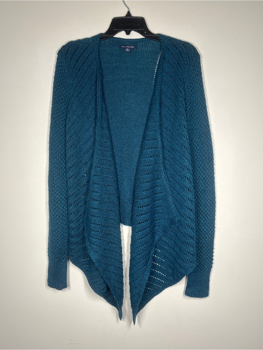American Eagle Outfitters Teal Open-Front Women's Cardigan